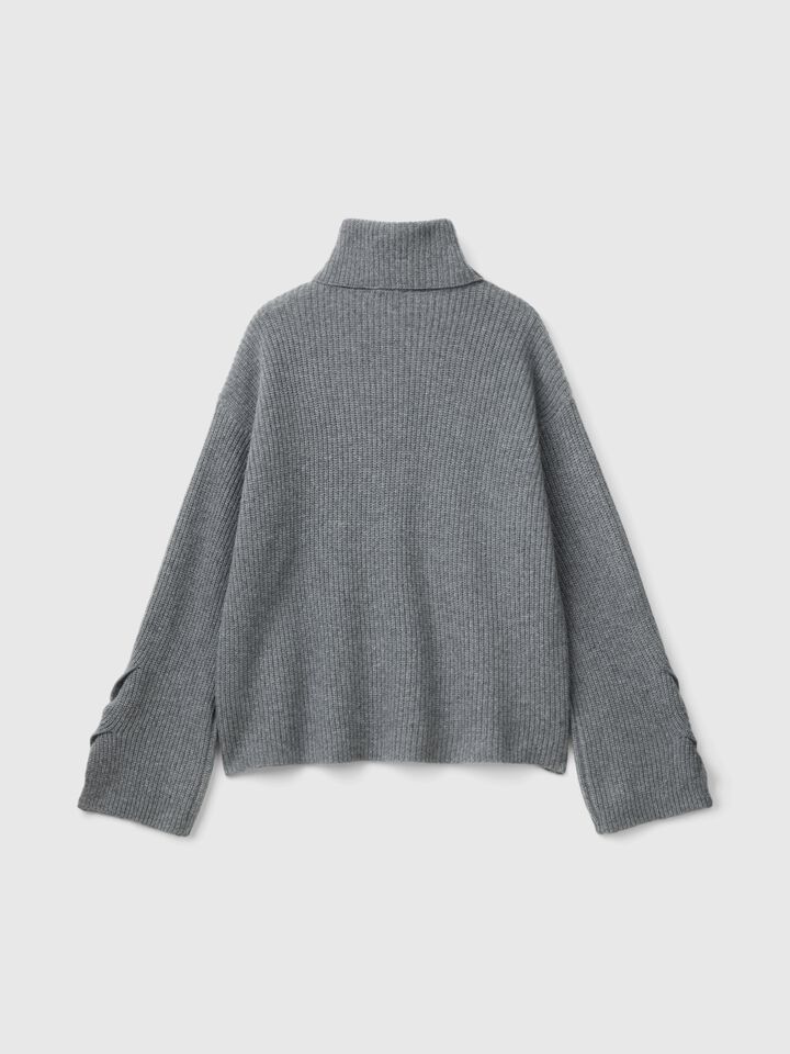 TURTLE NECK SWEATER Mujer image number 5